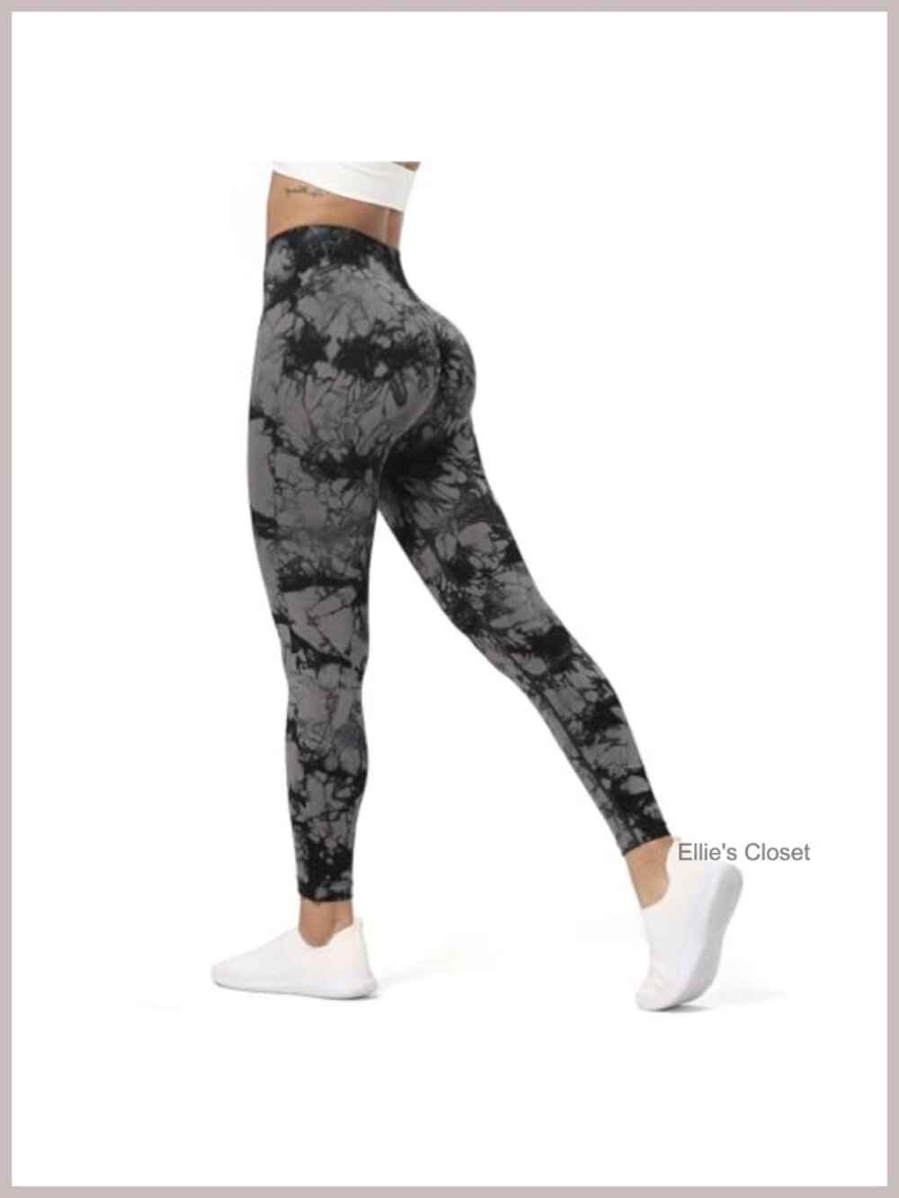 Seamless High-Waisted Yoga Leggings 22" - Compression Workout Pants with
